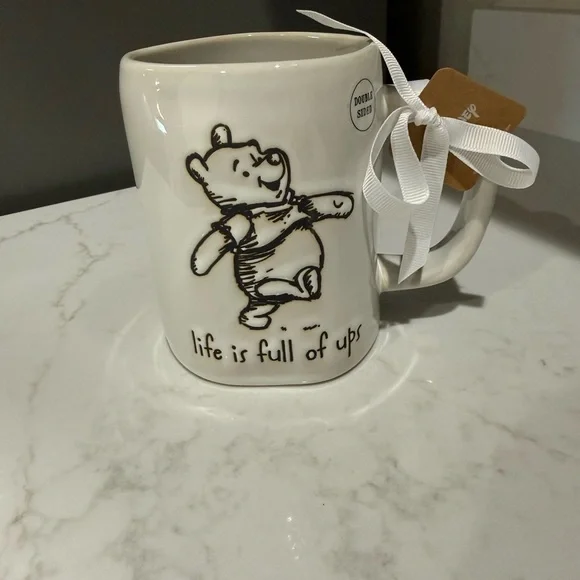Rae Dunn x Winnie the Pooh- Double-sided “Life is Full of Ups & Downs” Mug - Picture 1 of 6